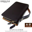 セカンドバッグ メンズ スマホ入れ クラッチバッグ レディース レザー 本革 カバン ダブルファスナー 軽量 財布 小銭入れ カード入れ ビジネス バッグ スペ...