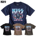  キッス kiss Tシャツ ワイドシルエット オーバーサイズ ビッグTシャツ メンズ プリント バンド 半袖 メンバー バンドTシャツ グッズ 大きいサイズ レディース ユニセックス ペアルック 父の日 誕生日プレゼント ギフト