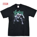 【クロネコゆうパケット便で送料無料】VENOM マーベル Tシャツ ベノム メンズ MARVE ヴェノム 半袖 レディース スパイダーマン アメコミ アベンジャーズ Avengers ヒーロー グッズ キャラクター ストリート ダンス プリント ブラック ペアルック 誕生日プレゼント ギフト