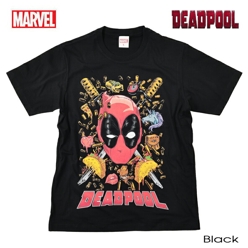 楽天EVERSOUL PLUS 公式 メンズ通販正規品【クロネコゆうパケット便で送料無料】 マーベル Tシャツ MARVEL メンズ デッドプール DEADPOOL tシャツ 半袖 レディース アメコミ アベンジャーズ キャプテンアメリカ キャラクター 映画T ギフト グッズ ダンス ブラック ペアルック 誕生日プレゼント ギフト