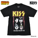 KISS APPAREL kiss Tシャツ メンズ キッス 半袖 レディース バンド ロック メンバー ロゴ 夏フェス バンドTシャツ ジーンシモンズ ポールスタンレー キャラクター グッズ ROCK ダンス ブラック ペアルック 誕生日プレゼント ギフト