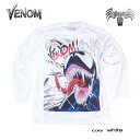 マーベル ロンT ヴェノム 長袖Tシャツ MARVEL VENOM tシャツ メンズ レディース アメコミ アベンジャーズ Avengers 映画T ベノム ホ...