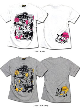 キャラクター プリント Tシャツ メンズ 日本製 半袖 tシャツ アメコミ 大人「EVERSOUL x jb style」アメコミジョニーコラボTシャツ！