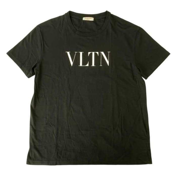 Rakuten - 【中古】VALENTINO ヴァレンティノ 22SS クルーネック Tシャツ Teeシャツ VLTN ロゴ プリント 2V3MG10V3LE サイズM 国内正規 22年製