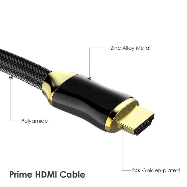 HDMI ケーブル 8K HDMI2.1 ケーブル 48Gbps 対応 Ver2.1 フルハイビジョン 8K/60Hz 4K/120Hz 3D UHD HDR QHD イーサネット対応 ■ケーブルの長さ■ ・3メートル(Ver.2.1) ■対応規格 HDMI Ver 2.1 ■詳細 HIGH-SPEED / Ethernet / 3D / 4K /8K 対応 プレイステーション3やプレイステーション4 XBOXにも対応 基本的にHDMI端子さえあれば、対応してます。 HDMI2.1 ケーブル：HDMI 2.1ポートで帯域幅を48Gbpsに拡張します。 8K@120Hz、4K@120Hz、UHD、FHD、3D、イーサネット、オーディオリターンチャンネル、HDR 4:4カラーフォーマット、48ビット/px 色深度をサポート。 1080pと同等の4倍のクリア。 HDMI 2.1テクノロジーは、HDMI2.0b/2.0a/2.0/1.4/1.3/1.2/1.1との下位互換性があります。 HDMI 2.1の新しい標準機能で、最先端のオーディオフォーマットと最高のオーディオ品質をサポートします。 動的HDRは、現在のHDR10の拡張規格であり、より鮮明な詳細を提供し、写真をよりリアルにします。 4K/8K(7680x4320ピクセル)に対応。注意：モニター発色の具合により、実際の色味と異なる場合がございます HDMI ケーブル 8K HDMI2.1 ケーブル 48Gbps 対応 Ver2.1 フルハイビジョン 8K/60Hz 4K/120Hz 3D UHD HDR QHD イーサネット対応 ■ケーブルの長さ■ ・3メートル(Ver.2.1) ■対応規格 HDMI Ver 2.1 ■詳細 HIGH-SPEED / Ethernet / 3D / 4K /8K 対応 プレイステーション3やプレイステーション4 XBOXにも対応 基本的にHDMI端子さえあれば、対応してます。 HDMI2.1 ケーブル：HDMI 2.1ポートで帯域幅を48Gbpsに拡張します。 8K@120Hz、4K@120Hz、UHD、FHD、3D、イーサネット、オーディオリターンチャンネル、HDR 4:4カラーフォーマット、48ビット/px 色深度をサポート。 1080pと同等の4倍のクリア。 HDMI 2.1テクノロジーは、HDMI2.0b/2.0a/2.0/1.4/1.3/1.2/1.1との下位互換性があります。 HDMI 2.1の新しい標準機能で、最先端のオーディオフォーマットと最高のオーディオ品質をサポートします。 動的HDRは、現在のHDR10の拡張規格であり、より鮮明な詳細を提供し、写真をよりリアルにします。 4K/8K(7680x4320ピクセル)に対応。