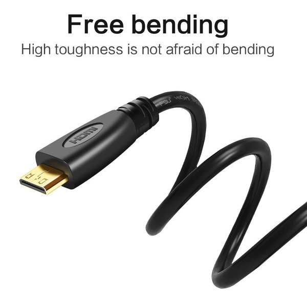樂天商城 - カメラ ・デジカメ ・タブレット の接続に！ HDMI - Mini HDMI 変換 HDMIケーブル 1.5メートル 高品質の 高性能 【ブラック】 カラー選択可能！