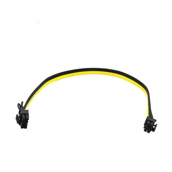 【GPUケーブル】新品 PCI-E マイニングケーブル GPU 6ピン オス から GPU 8(6+2)ピン オス 電源ケーブ..