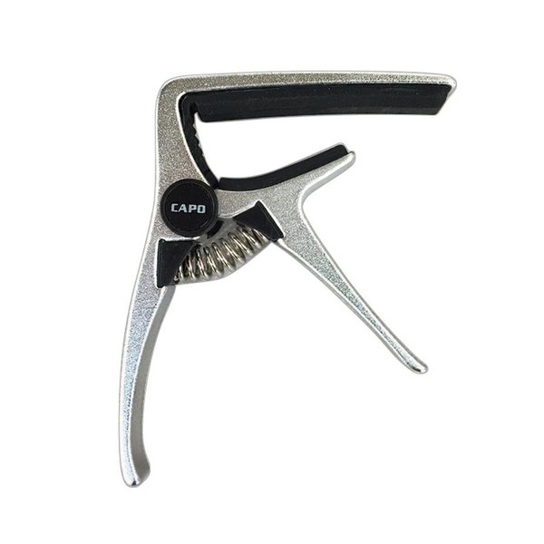 【AROMA AC-20】 シルバー ウクレレ ギター エレキ アコギ　対応　カポタスト