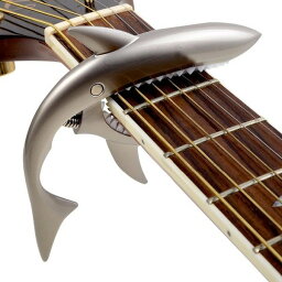 【SHARK CAPO GC-30】 シャークカポ カラー【No.4マットシルバー】 6弦 ギター エレキ アコギ カポタスト