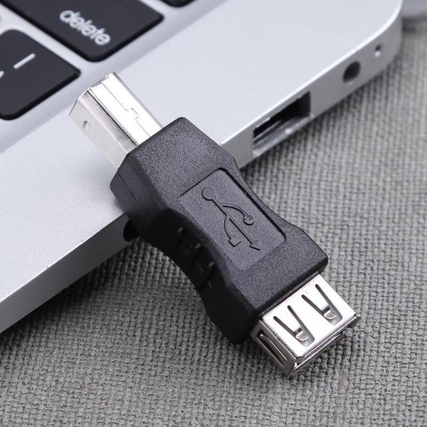 【USB 変換 アダプター 】 USB Type-A (メス) → USB Type-B (オス) 変換 アダプター x1本