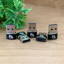USB Type C ケーブル → USB端子 (Type-A) に変換する アダプター x5 【ブラック】 USB(Type-A)端子に接続し、USB Type-Cに変換して充電やデータ転送ができる変換コネクタ(2)