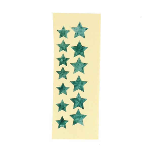星型 フレット 形状　フレットステッカー【デカールスター】 エメラルドグリーン のスター マーカー 送付 サイズ:縦 …