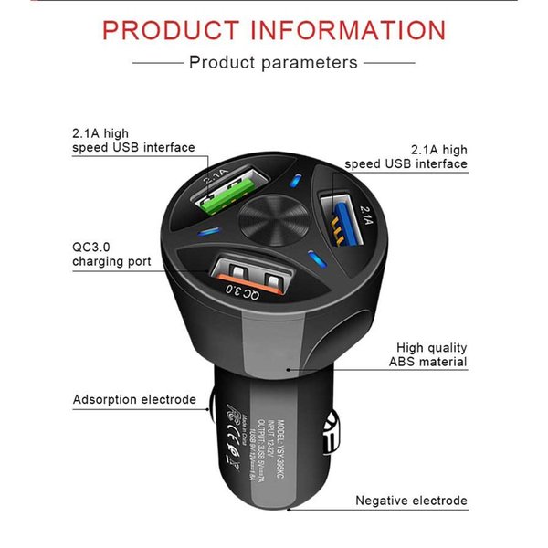 【12V〜32V車】軽車〜大型車まで 全対応 Quick Charge 3.0 USB シガーソケット x1...