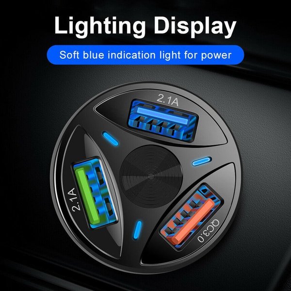 【12V〜32V車】軽車〜大型車まで 全対応 Quick Charge 3.0 USB シガーソケット x1...