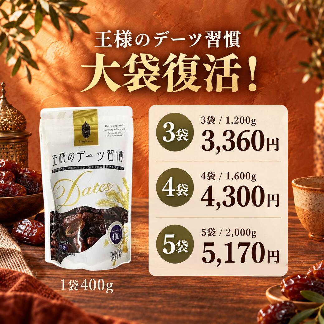 デーツ 450g〜 王様のデーツ習慣 ドライフルーツ 《 種なし オーガニック 砂糖不使用 低GI スーパーフード サイヤー種 マジョール種 無添加 無着色 イラン産 アメリカ産 ナツメヤシ 鉄分 食物繊維》 everydates-10000012 エブリデーツ サンプル画像2