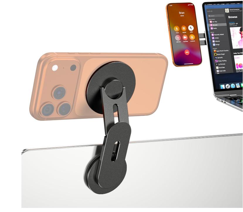 Rakuten - CloudValley スマホスタンド magsafe用 スマホ パソコン 固定 magsafe用 クランプ iPhone 16/15/14/1