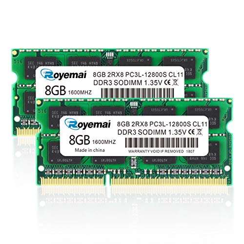 16GB PC3L-12800S DDR3L-1600 DDR3 1600MHZ SO-DIMM 8GB×2枚組 204ピン CL11 メモリモ