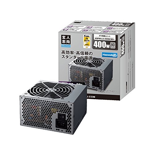 玄人志向 STANDARDシリーズ 80 PLUS 400W ATX電源 KRPW-L5-400W/80