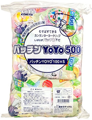 ・ 43294-33136・主な製造国 :日本説明 学園祭や夏のイベント等向けの、とてもカラフルなヨーヨーフーセンが500個入ったお徳用セットです。 ポンプ、つり針、つり紙は入っておりません。 [セット内容]ヨーヨーフーセン500個 糸ゴム500本 しばらずクリップ500個 パッチンスタンド5個 (Amazon.co.jpより)