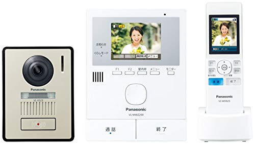 樂天商城 - パナソニック ワイヤレスモニター付き テレビドアホン 30万画素 LEDライト搭載 どこでもドアホン VL-SWZ200KL