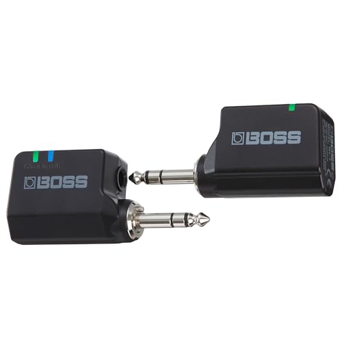 ・ WL-20・■無線通信フォーマット：ボス独自方式によるデジタル・オーディオ■無線キャリア周波数：2.4GHz・■最大同時使用チャンネル数：14（使用場所の状況により変動）■伝送範囲：見通し15m（使用場所の状況により変動）・■レイテンシー：2.3ms■ダイナミックレンジ：110dB以上・■周波数特性：20Hz?20kHz■規定出力レベル：-10dBu・■出力インピーダンス：1kΩ■推奨負荷インピーダンス：10kΩ以上わずらわしいケーブルから解放され、自由に楽器演奏を楽しむことができるワイヤレス。一度はあこがれたことがあっても、複雑なセッティングや音質の劣化、かさばる取り付けパーツなどを考えて導入を諦めてしまった人も多いのではないでしょうか。WL-20 シリーズはBOSS 独自のワイヤレス・テクノロジーにより、音の遅れや音質劣化の心配なく、超高品質で安定した信号伝送を実現します。また筐体は非常にコンパクトで、面倒な接続設定も一切不要、ケーブルと同じ感覚で誰でも簡単にワイヤレス・システムを導入できます。ライブや友人とのセッション、自宅での演奏など、様々な場面で、ケーブルを一切気にすることのないストレス・フリーな演奏環境を実現します。また、ライブでのサウンド・チェック時には客席から自分のサウンドを確認、本番中も自由に動き回り、他のバンド・メンバーやオーディエンスも巻き込んだ、今まで以上にダイナミックで楽しいライブ・パフォーマンスが可能です。(br)(br)◆BOSS 独自開発の超高速ワイヤレス・テクノロジー◆(br)WL-20 シリーズは、BOSS の完全ワイヤレス・ギター・アンプKATANA-AIR で開発された、独自の高性能ワイヤレス・テクノロジーを搭載しており、ダイナミック・レンジの広い高音質を実現しています。2.4GHz 帯で動作し、最適なチャンネルを自動設定。音の途切れの無い安定した通信を行います。また、2.3ms という超低レイテンシーの通信により、全く違和感の無い弾き心地が得られます。同じ場所で最大14 台のBOSS ワイヤレス・システムを同時に使用できるため、ワイヤレスを導入した複数のミュージシャンが同時に演奏する場合でも安心です。(br)※使用環境により、同時に使用できるワイヤレス・システムの台数は少なくなります。(br)(br)◆ケーブルと変わらないシンプルさ◆(br)WL-20 シリーズは、文字通りギター・ケーブルと同じぐらいシンプルで簡単に使えます。コンパクトなトランスミッターを楽器に接続し、レシーバーをエフェクターやアンプのインプットへ接続するだけで、快適なワイヤレス環境が実現できます。(br)(br)◆設定不要の自動ワイヤレス接続◆(br)WL-20 シリーズは、一般的なワイヤレス・システムのような複雑な接続設定が一切不要です。トランスミッターをレシーバーに約10 秒間接続するだけで、最適なワイヤレス接続が自動的に設定されます。(br)(br)◆USB で簡単充電◆(br)トランスミッターとレシーバーをドッキングすれば、スマートフォンやタブレットで使用されているものと同じタイプのUSB アダプター（5V/500mA 以上）で両方のバッテリーを同時に充電できます。また、トランスミッターだけ単独で充電することも可能です。（充電用マイクロUSB ケーブル同梱）(br)(br)◆WL-20：ケーブル・トーン・シミュレーション搭載◆(br)最も一般的なパッシブ・タイプのピックアップ（電池が不要なピックアップ）を搭載したギターやベースを演奏する際は、WL-20 が最適です。パッシブ・タイプのピックアップと3mのギター・ケーブルを組み合わせた際に起こる自然な音質変化を再現するケーブル・トーン・シミュレーションを搭載しており、ギター・ケーブルに特有の温かさのある音質を再現します。(br)(br)