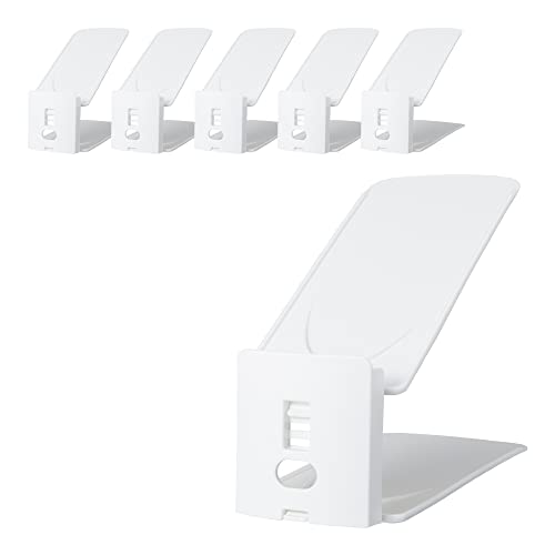 ライクイット ( like-it ) 靴 収納 省スペース 収納量2倍 シュースペースセーバー 【6個セット】 ( 高さ調節 可能 ) ホワイト