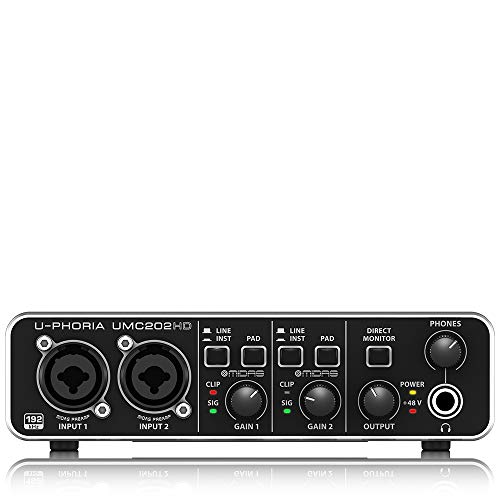 BEHRINGER U-PHORIA 2-Channel UMC202HD