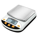 Bonvoisin デジタルはかり 5000gx0.01g 精密電子はかり 10mg 高精度電子天びん 計量器 分析電子天秤 皿寸法:180*1