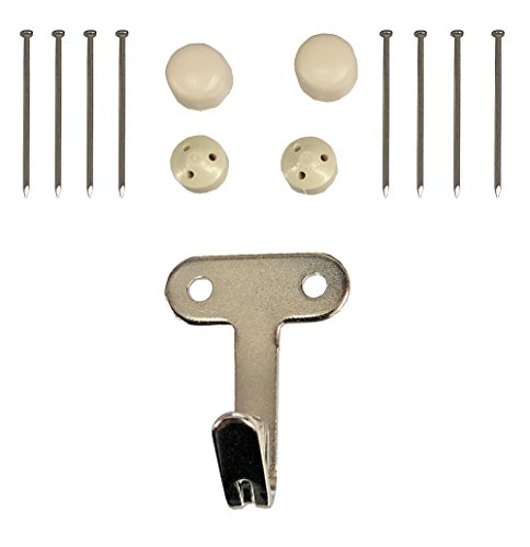 Hooks - 福井金属工芸(Fukuikinzokukogei) 石膏ボード用JフックW(ダブル) NO.4296 安全耐荷重11kg 賃貸 抜き跡目立たない