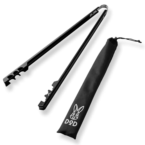 DOD(ディーオーディー) フツーノトング 焚き火トング 火ばさみ TG1-899-BK ブラック 長さ:(約)42cm