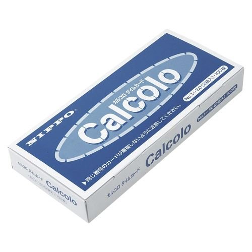 ライオン事務器 ニッポー タイムカード カルコロ用 カルコロカ-ド 00032043【まとめ買い3箱セット】