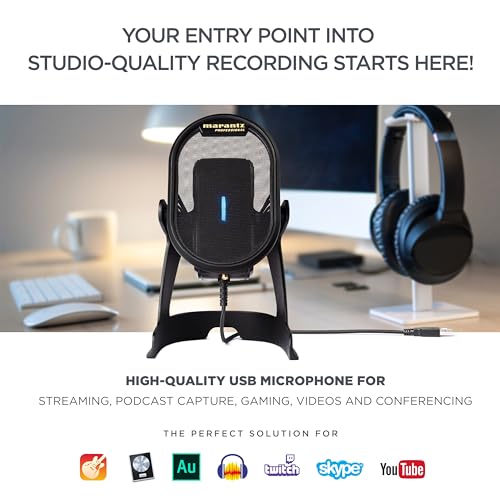 マランツプロ USBマイク、コンデンサーマイク、単一指向性、ゲーミング、テレワーク、配信、録音、音楽制作、Umpire