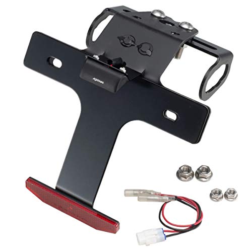 キジマ (kijima) バイク フェンダーレスキット Ninja ZX-25R スリムリフレクター スチール製ブラック仕..