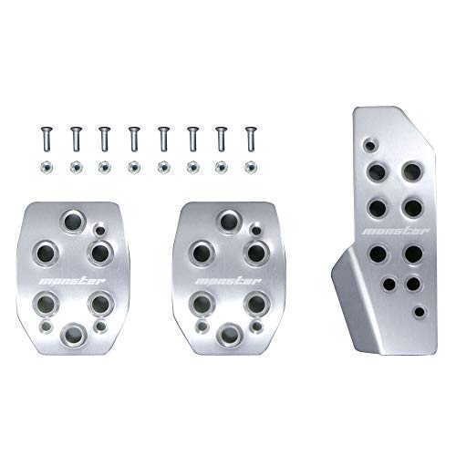 MONSTER SPORT スポーツドライビングペダルカバー クリヤ アルマイト ジムニー[JB64W] / ジムニーシエラ[JB74W] MT