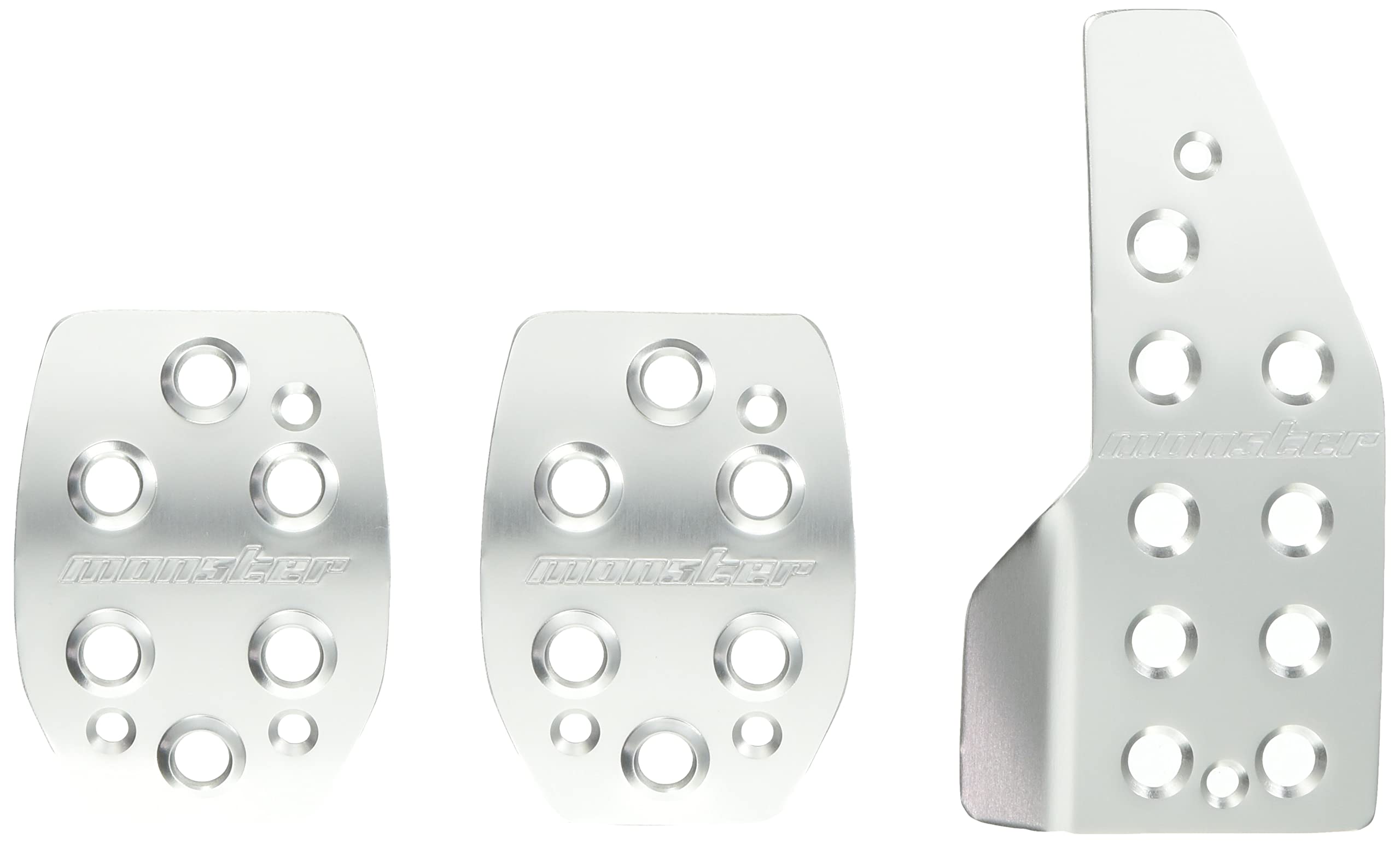 MONSTER SPORT スポーツドライビングペダルカバー クリヤ アルマイト ジムニー[JB23W]/ジムニーシエラ/ワイド[JB33W/J