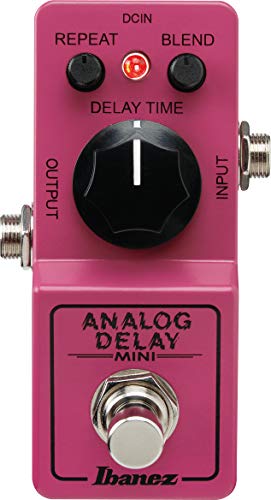 Analog Delay・ピンク ADMINI・・Style:Analog Delay・Ibanezクラシカル・ペダルAD9直系のサウンド・デザインをしたアナログ・ディレイ。・コントロール:Delay Time、Repeat、Blend・ディレイタイム可調幅:20ms~600ms・フル・アナログ回路、トゥルー・バイパス・日本製/made in japan説明 商品紹介 IBANEZ ADMINI ANALOG DELAY MINI ご注意（免責）＞必ずお読みください 必ず指定のAC100ボルト用のアダプターをご使用ください
