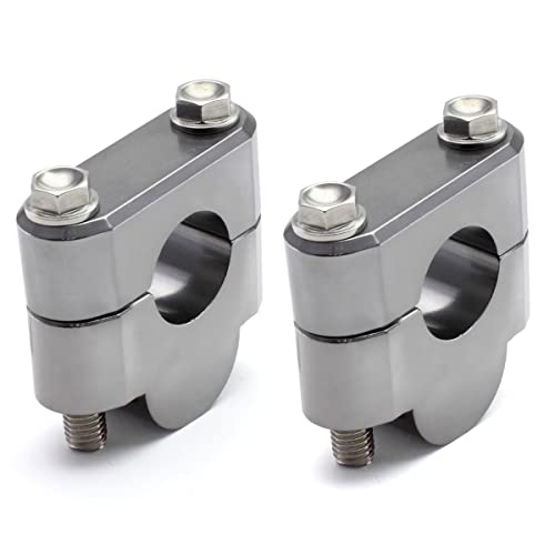 Catch Tanks - ジータレーシング(ZETA RACING) バーライズキット 19mmアップ チタンカラー スタンダード径(22.2mm)ハンドルバー用 ポジシ