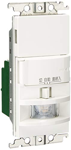 樂天商城 - パナソニック(Panasonic) 熱線センサ付自動スイッチ 壁取付 コスモシリーズ ワイド21 2線式・片切 LED専用 (明るさセンサ・手動