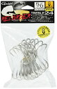 がまかつ(Gamakatsu) トリプルフック トレブル 24 GT レコーダー 5/0号 12本 バーブレス 銀 67064