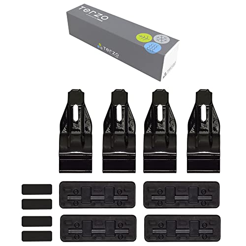 Terzo テルッツォ (by PIAA) ベースキャリア 車種別取付ホルダーセット 4個入 ブラック 【TOYOTA シエ..