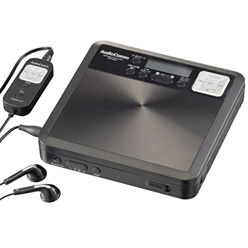 オーム電機 AudioComm 語学学習用ポータブルCDプレーヤー Bluetooth機能付 ブラック CDP-550N 03-7250 OHM オーム電機 AudioComm 語学学習用ポータブルCDプレーヤー Bluetooth機能付 ブラック CDP-550N 03-7250 OHM