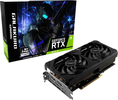 玄人志向 NVIDIA GeForce RTX3070Ti 搭載 グラフィックボード GDDR6X 8GB GALAKURO GAMINGモデル