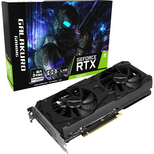 玄人志向 NVIDIA GeForce RTX3060Ti 搭載 グラフィックボード GDDR6 8GB GALAKURO GAMINGシリーズ