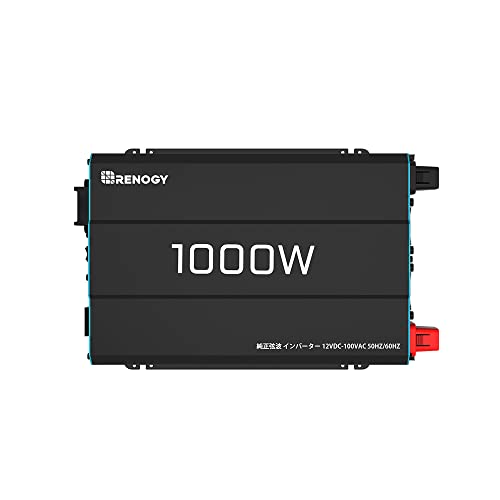 Renogy 1000W 純正弦波 インバーター DC12VをAC100V インバーター 50HZ/60HZ dcacコンバーター 1000W