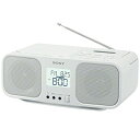 ソニー 赤外線 CDラジオカセットレコーダー CFD-S401 : FM/AM/ワイドFM対応 大型液晶/カラオケ機能搭載 電池駆動可能 ホワイ(2)