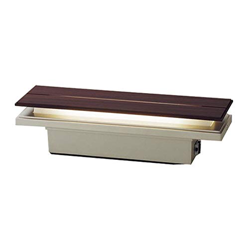パナソニック(Panasonic) 門袖灯 LGWJ50129KLE1 ダークブラウン木調仕上 本体: 高さ10.8cm 本体: 幅37.5cm