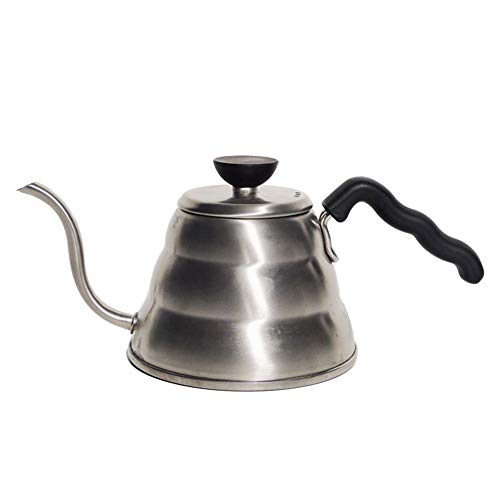 Ih/Gas Compatible - HARIO(ハリオ) V60ドリップケトル・ヴォーノ ガス火・IH対応 実用600ml シルバー 日本製 VKB-100HSV