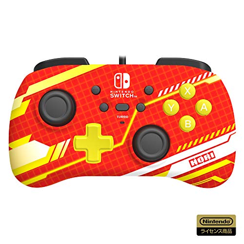 連射・連射ホールド機能搭載【任天堂ライセンス商品】ホリパッドミニ for Nintendo Switch メカニックレッド【Nintendo S