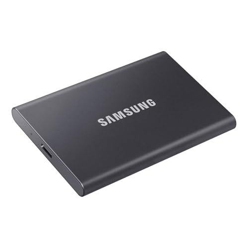 Samsung T7 2TB 外付けSSD 最大転送速度1050MB/秒 USB3.2 Gen2(10Gbps Type-C) グレー iPho