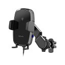 ペルシード Qi対応 自動開閉スマホホルダー エアコン PPH2105(2)